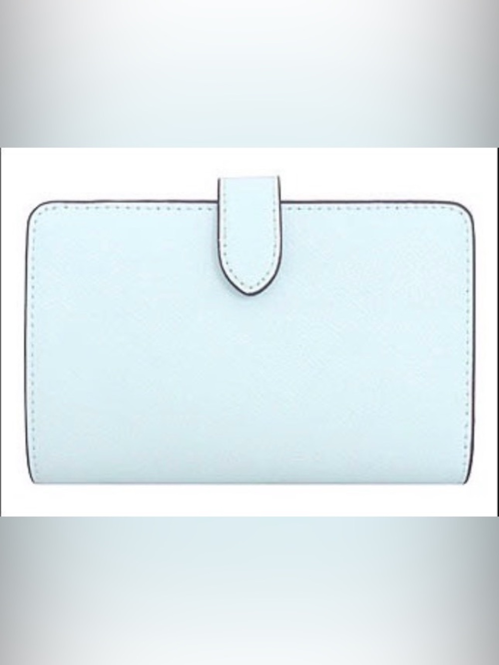 Kate Spade Cream and Light Blue Colorblock Wallet - Picture 3 of 5